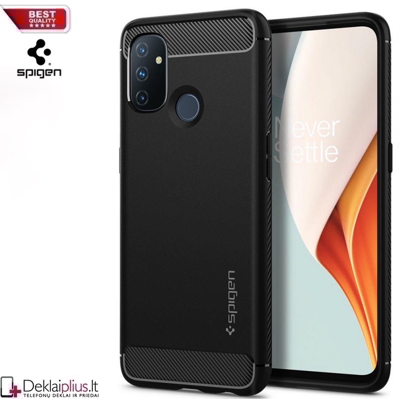 Spigen rugged armor guminis dėklas (Oneplus Nord N100) Spigen rugged armor guminis dėklas (Oneplus Nord N100)